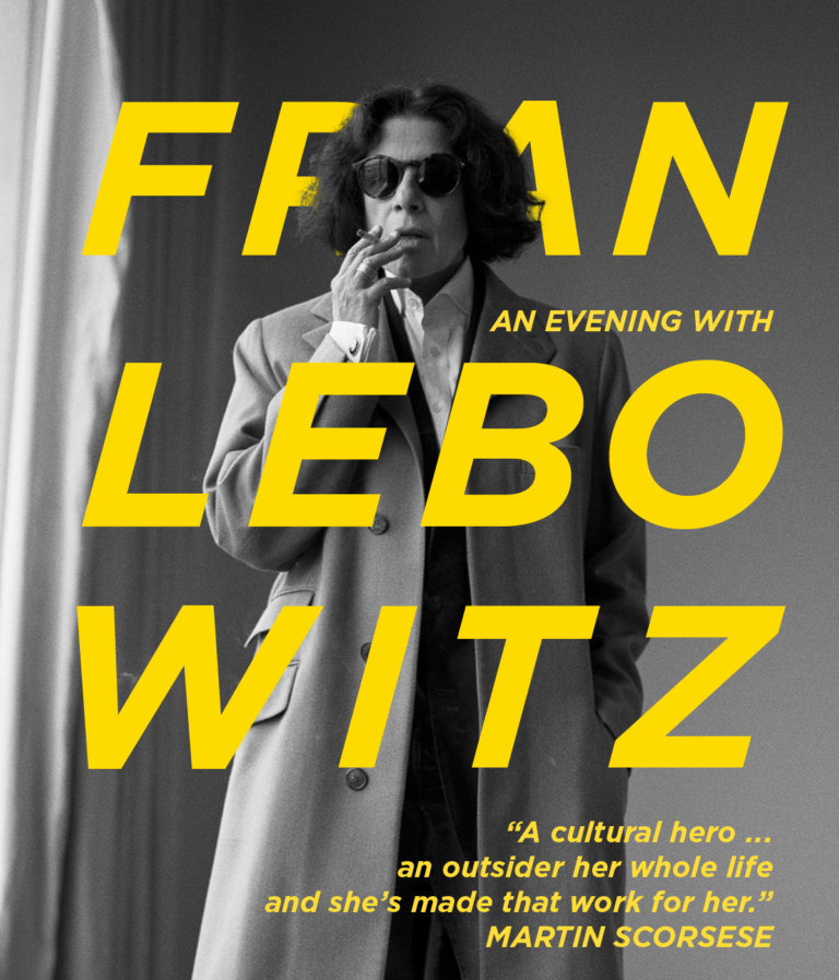 American author and commentator Fran Lebowitz will return to Australia in February 2023 for East Coast shows