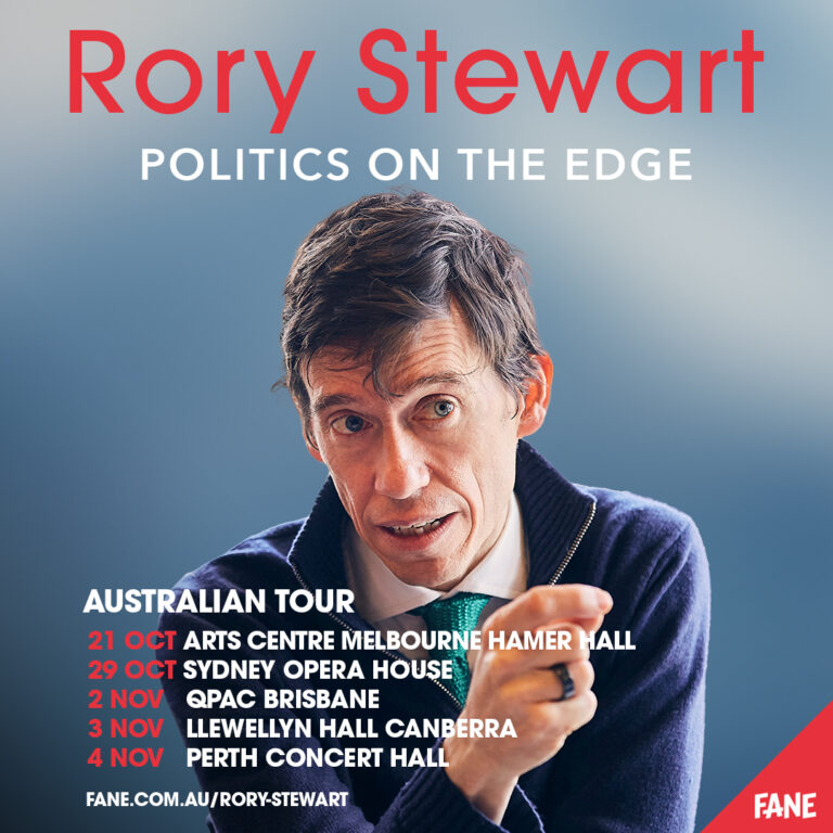 Former British politician and diplomat RORY STEWART to visit Australia – Oct/ Nov 2024