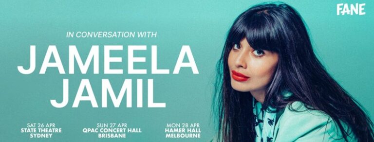 English actor, writer, and activist Jameela Jamil confirms Australian tour for April 2025.