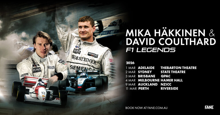 Formula 1 Legends Mika Häkkinen & David Coulthard announce an Australian speaking tour – March 2026 