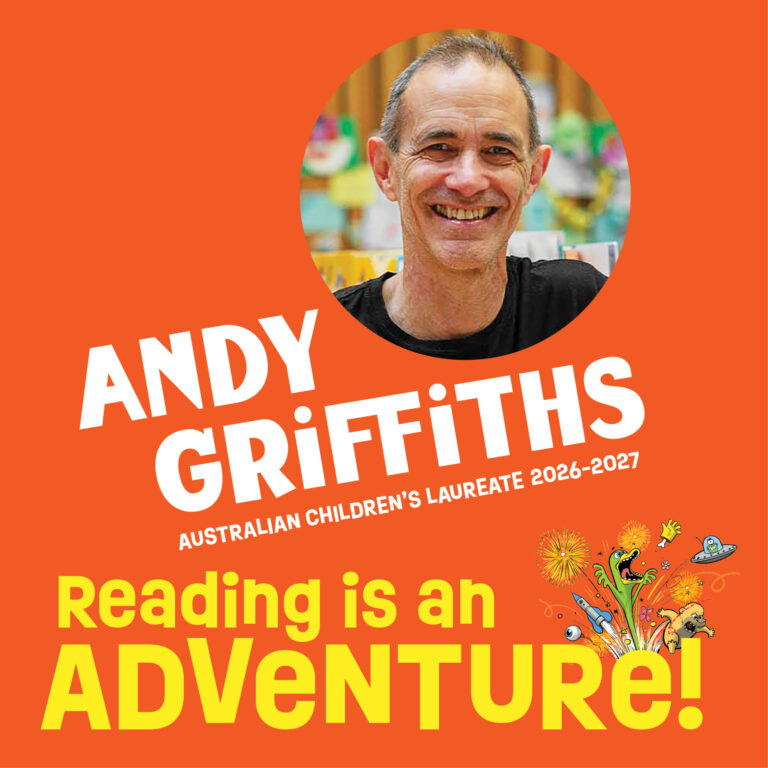 Andy Griffiths announced as the 2026-2027 Australian Children’s Laureate.